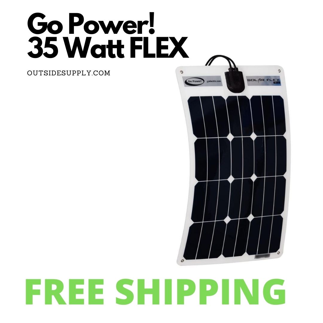 Picture of 35 WATT FLEXIBLE SOLAR PANEL / 1.7 AMP SOLAR KIT WITH 10A DIGITAL CONTROLLER