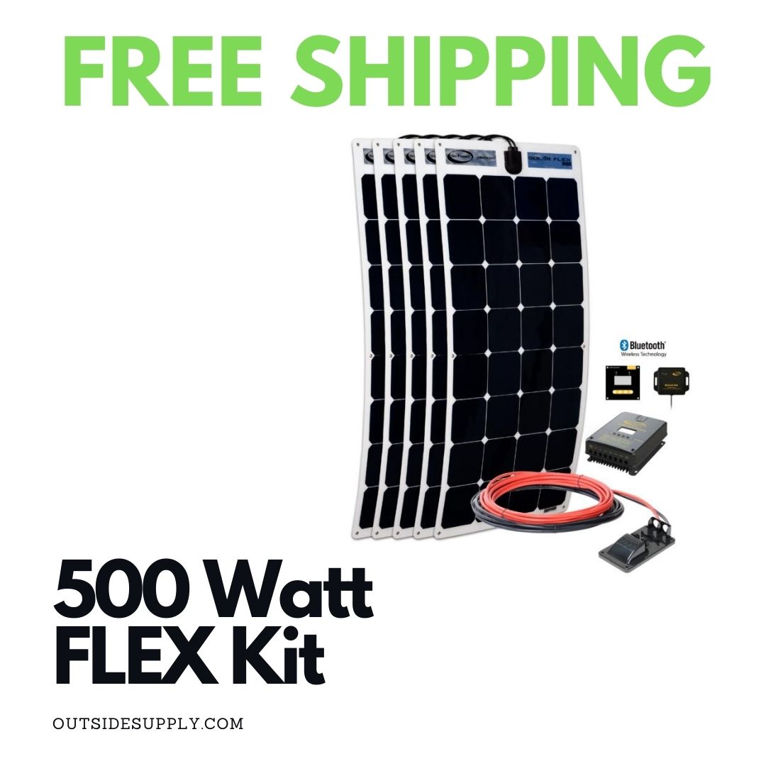 Picture of 500 WATT FLEX SOLAR KIT W. 40A MPPT CONTROLLER